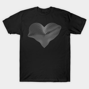 heart lines design T-Shirt